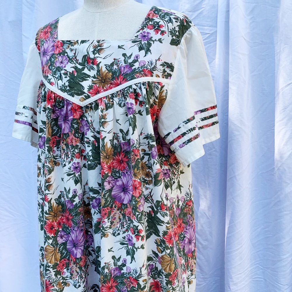 Floral midi house dress cottagecore